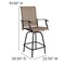 Flash Furniture 2PK Outdoor Stool - 30 inch Patio Bar Stool, Brown 2-ET-SWVLPTO-30-GG - alternate 5
